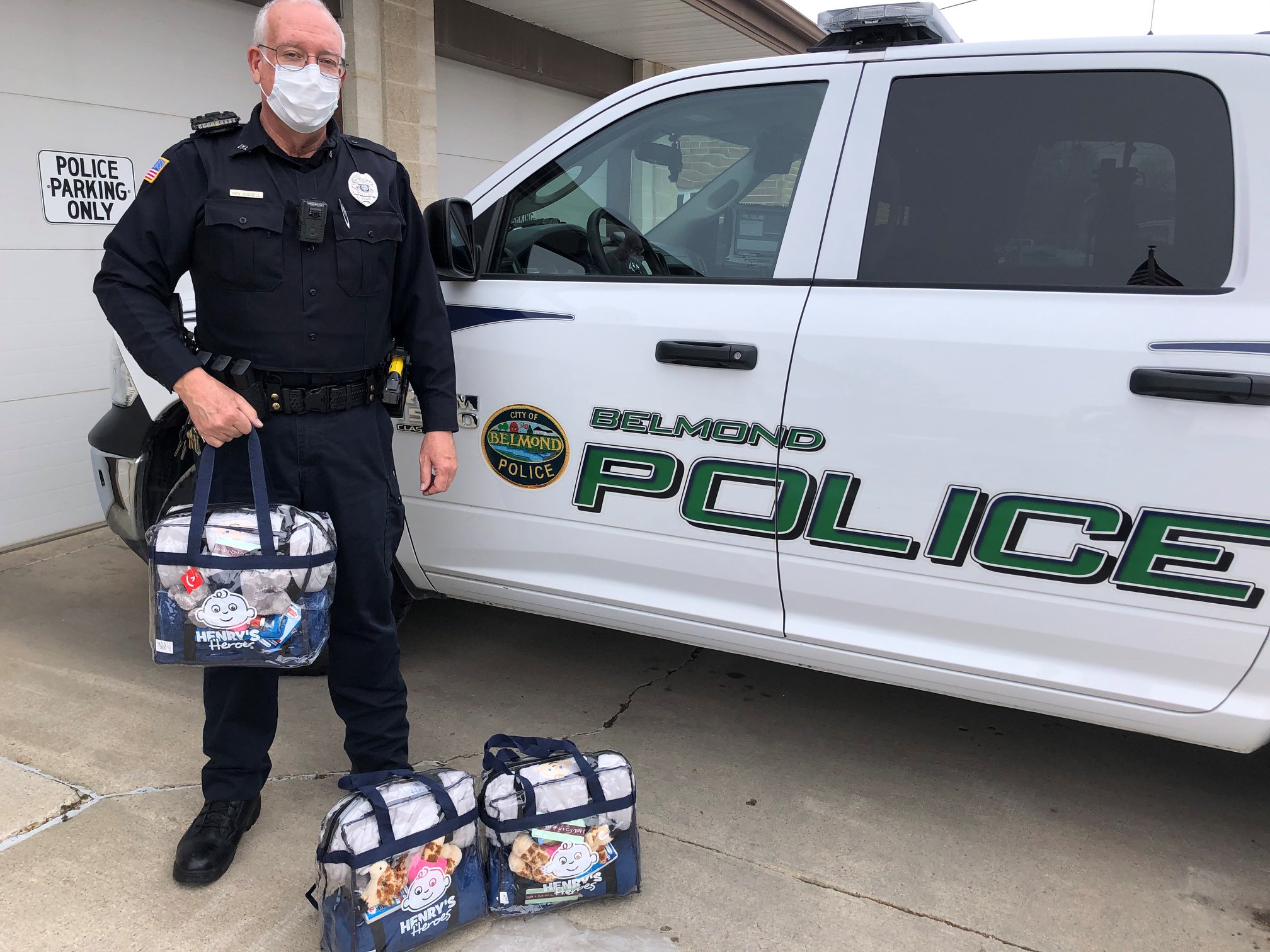 Belmond Police Department Receives Henry's Heroes Comfort Kits Iowa